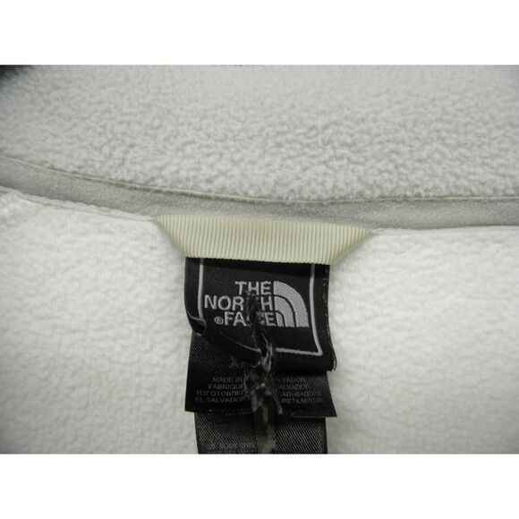 The North Face Jacket Women's XL White Gray Fleece Full Zip Polartec - Picture 6 of 7